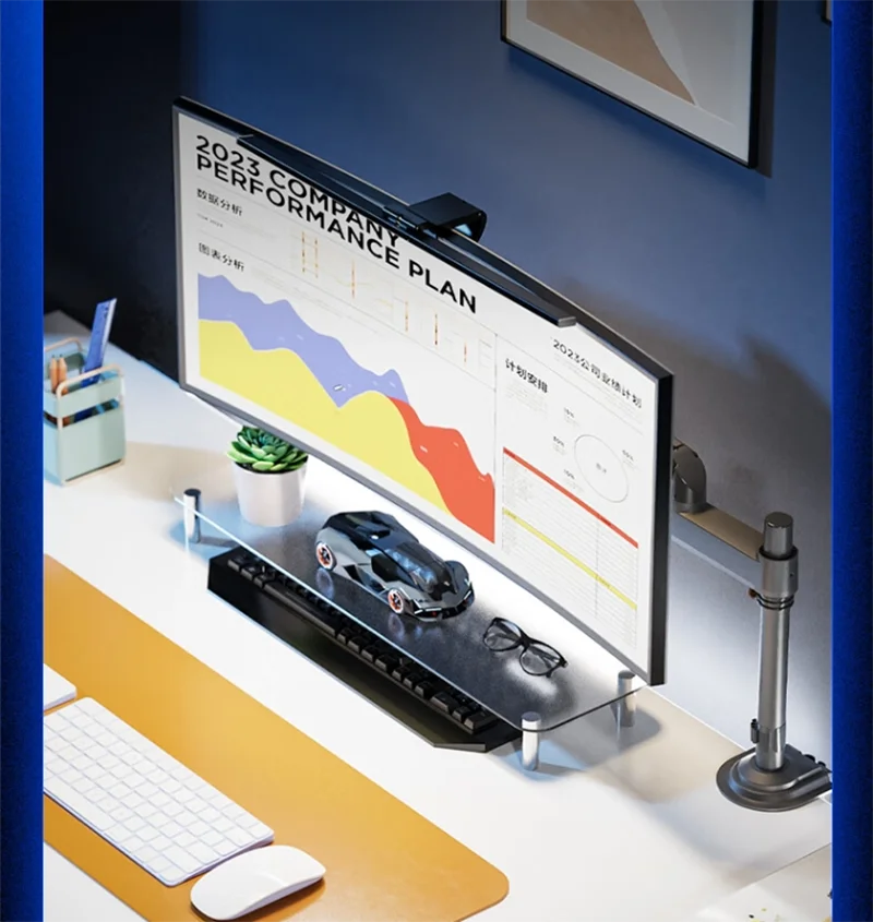 NB H100 Gas Spring 17-30' LCD LED Monitor Holder Arm Full Motion Desktop Ergonomic Monitor TV Mount Bracket Load 2-9 Kgs