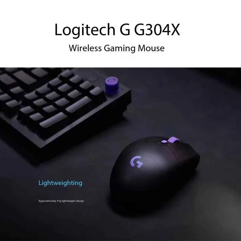 Logitech G304X Lightspeed Wireless Mouse 57g Lightweight Dual Mode Macro 6 Buttons Hero 25K Sensor 25600 DPI Optical Gamer Mouse
