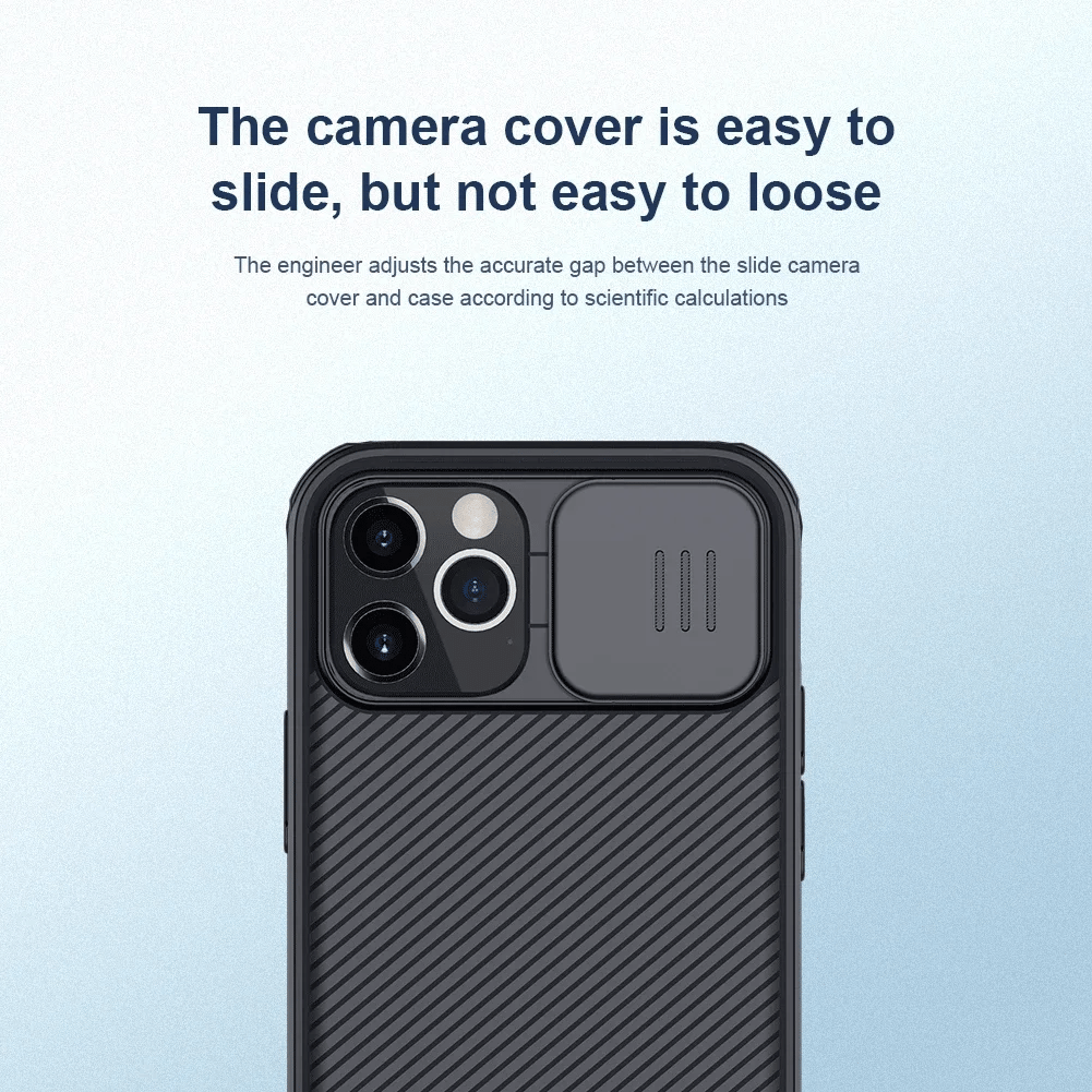 for Apple iPhone 14 13 12 Pro Max Phone Case,NILLKIN Camera Protection Slide Protect Cover Lens Protection Case for iPhone 12 5G