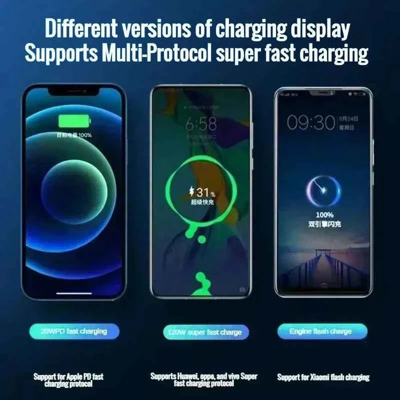 For Xiaomi Original 500000mAh Powerbank External Spare Battery Portable Charger For iPhone Samsung Super Fast Charging PowerBank