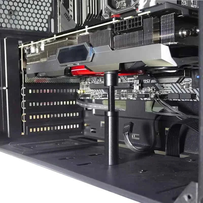 Graphics Card GPU Brace Support Aluminum Alloy Video Card Sag Holder Bracket GPU Sag Bracket Computer PC Case Mount Bracket