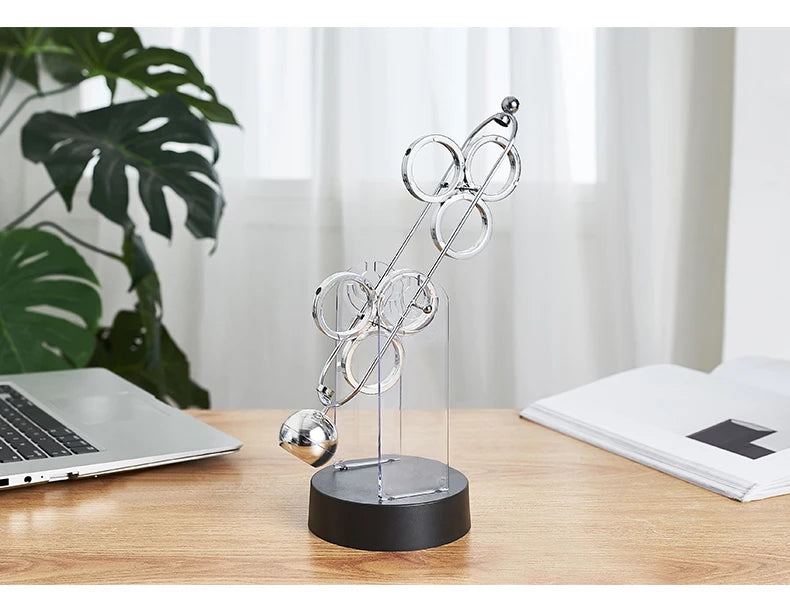 Physics Science Newton Pendulum Nordic Home Decoration Accessories Modern Metal Maglev Balance Balls Office Desk Decor Gifts