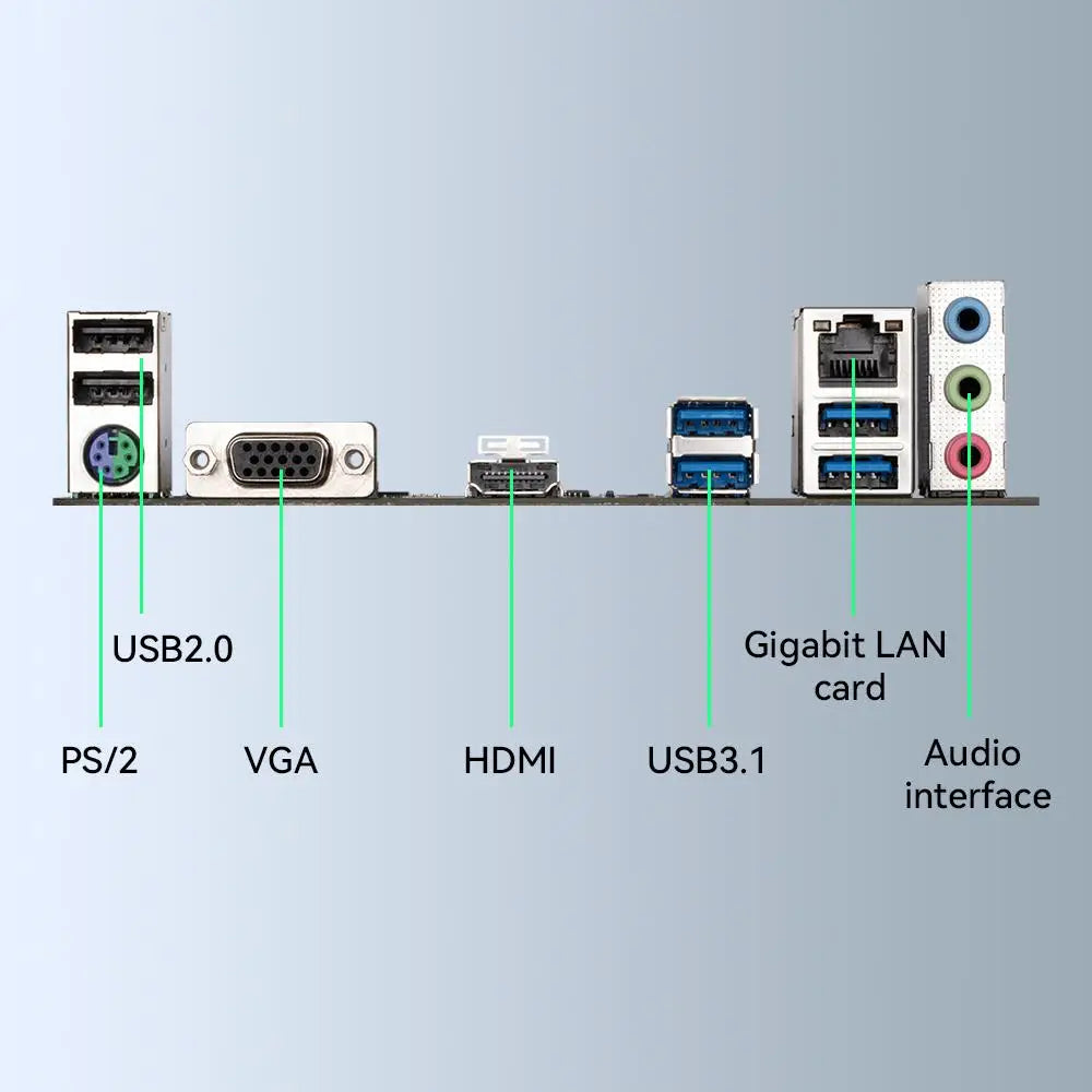YEAH MAGIC Gaming Desktop AMD Ryzen 5 5600GT 3.9GHz 16GB(8G*2) DDR4 3200 1T NVME SSD ARGB 7 Fans, Windows 11 - WinSupport Tech