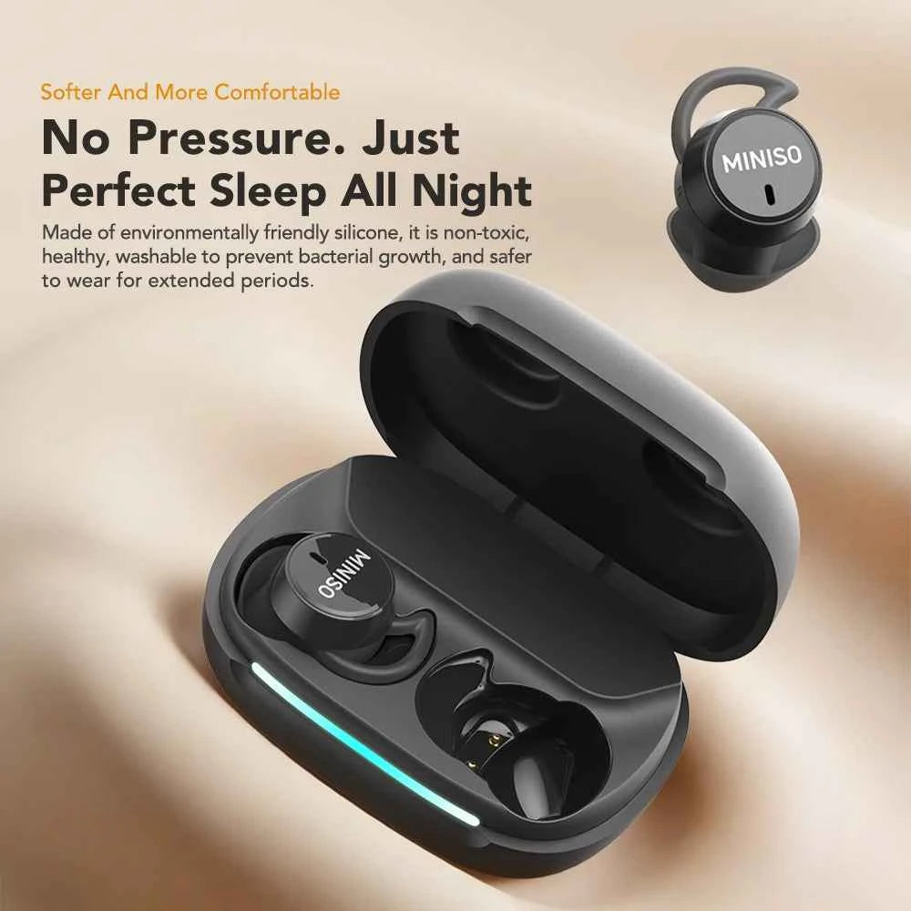 Noise Reduction Wireless Bluetooth Earphones MINISO MS217  Earbuds 50Hrs Playback Comfortable AI Translation for 150+ Languages