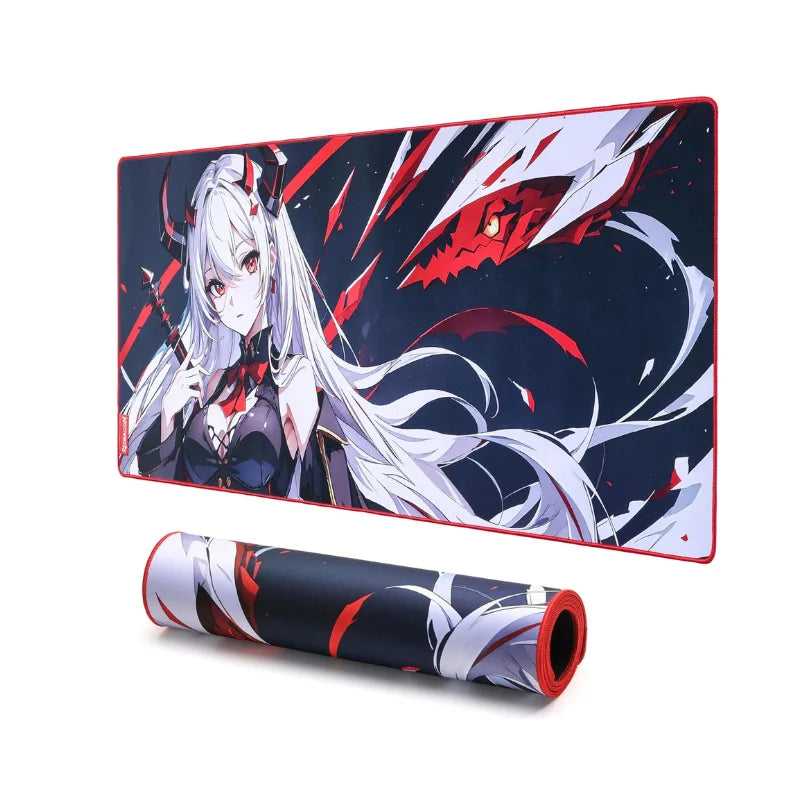 Redragon EISA P047 Anime Gaming Mouse Pad - Smooth Lycra Surface, Anti-Slip Rubber Base, Spill-Resistant, Durable 5mm Thick - WinSupport Tech