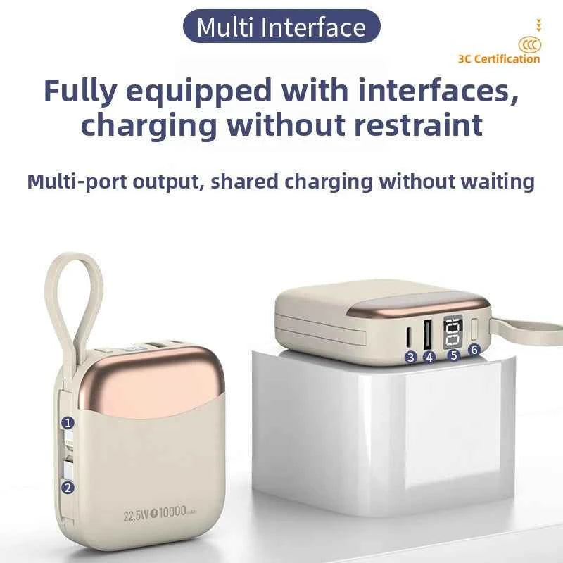 10000mAh Mini Power Bank  Fast Charge Powerbank CCC Chinese Certification External Battery for iPhone Xiaomi Huawei Samsung