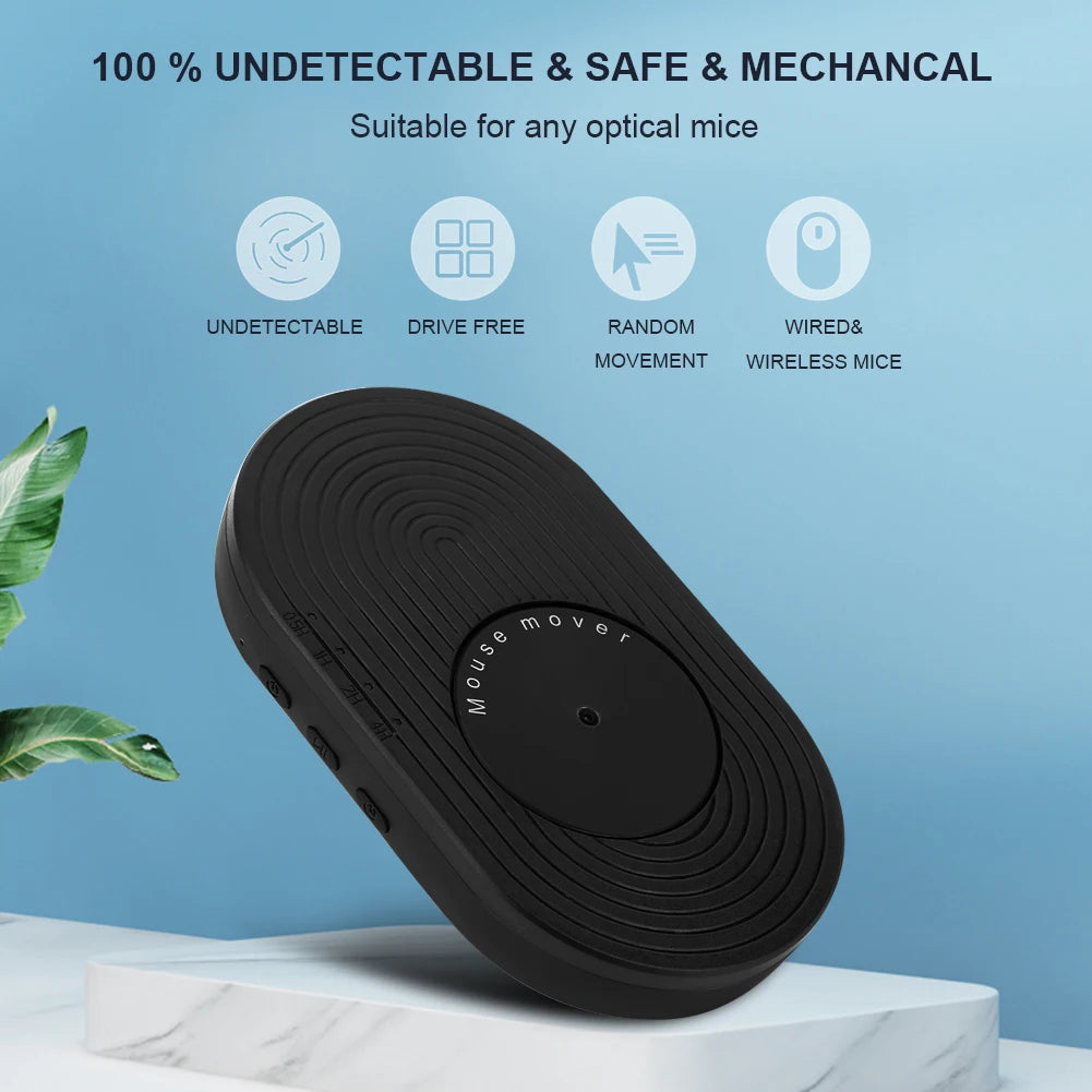 Mouse Jiggler Undetectable Mouse Mover Virtual Automatic Move Wiggle Shaker Simulator with ON/OFF Switch for Computer Awakening