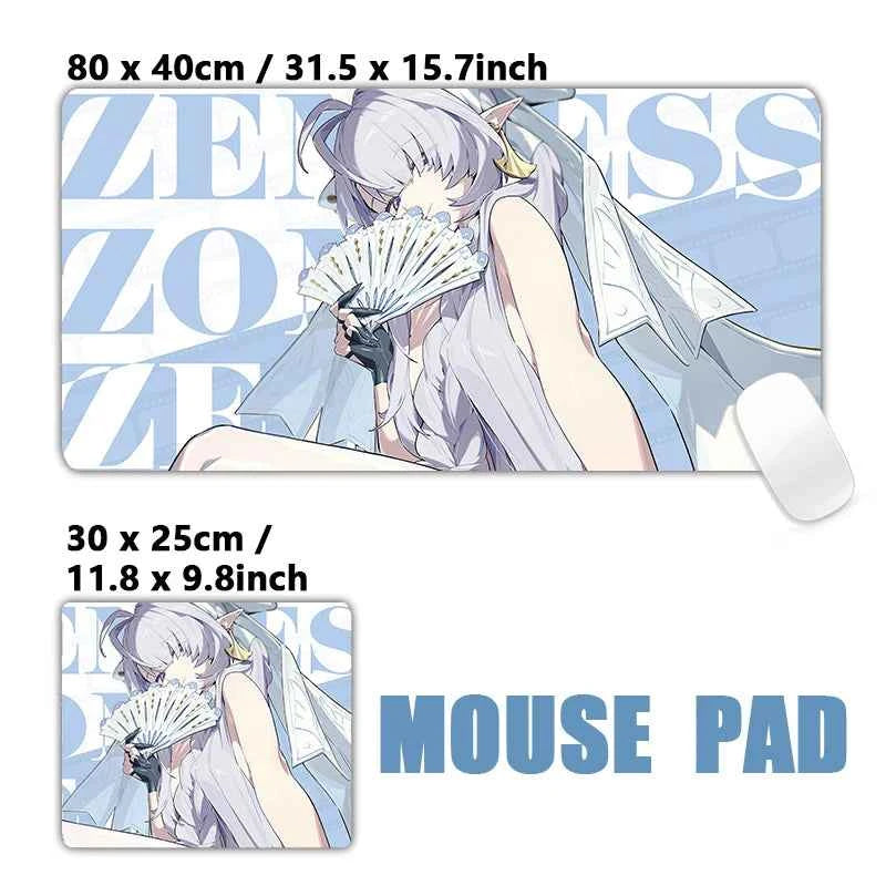 New Design Zenless Zone Zero Mouse Pad Promeia Starlight Billy Cissia XXL Large Mousepad Keyboard Pad Desk Mat Keyboard Mats