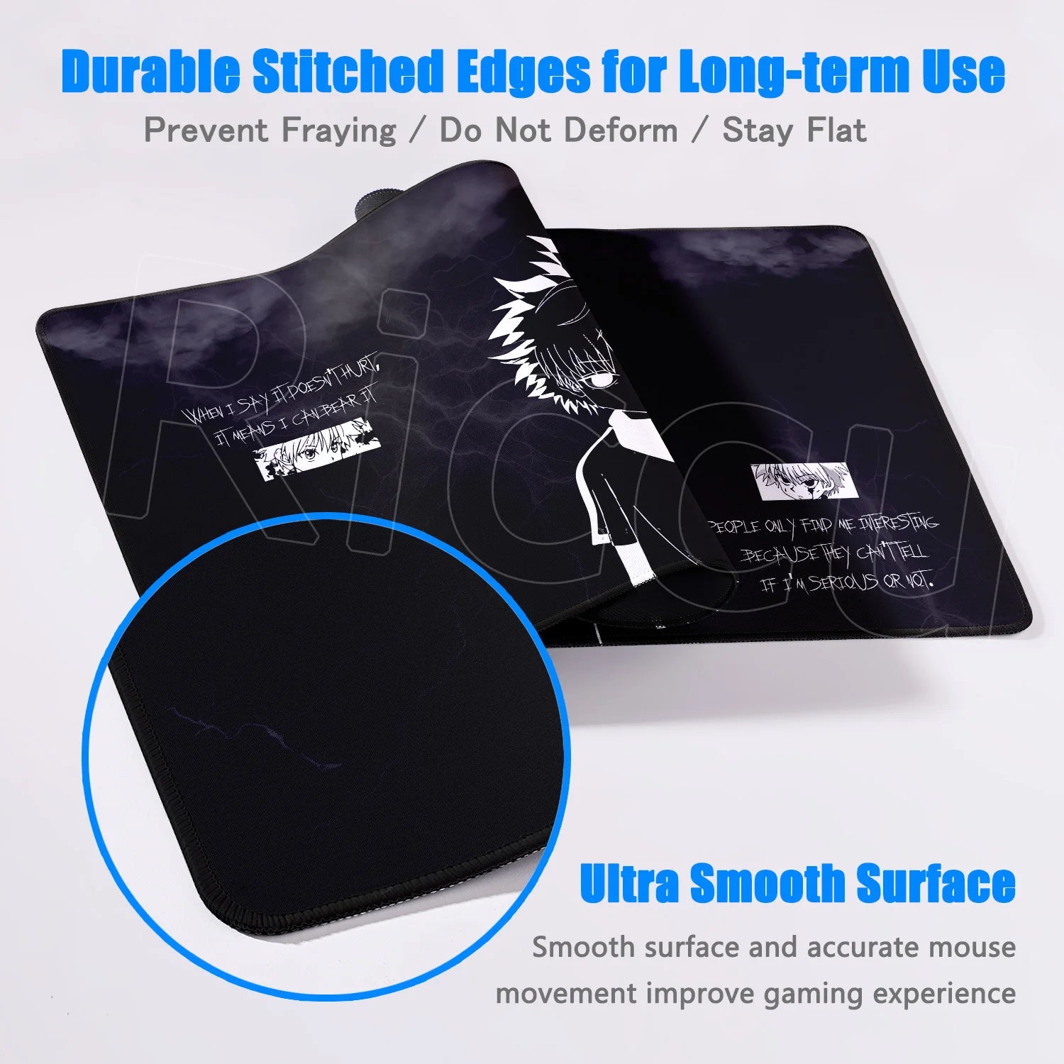 New Hxh Large Mousepad Hunter X Hunter Mouse Pad XXL Gaming Accessories Office Gamer Keyboard Desk Mat Non-Slip Laptop Anime Rug