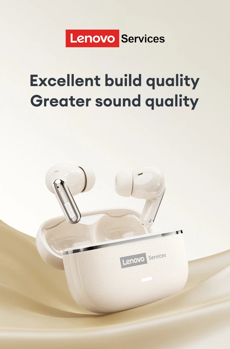 Lenovo LE208 Bluetooth V6.0 Earphones ENC Noise Cancelling Wireless Headphone Low Latency Gaming Music Earbuds HD Call With Mic