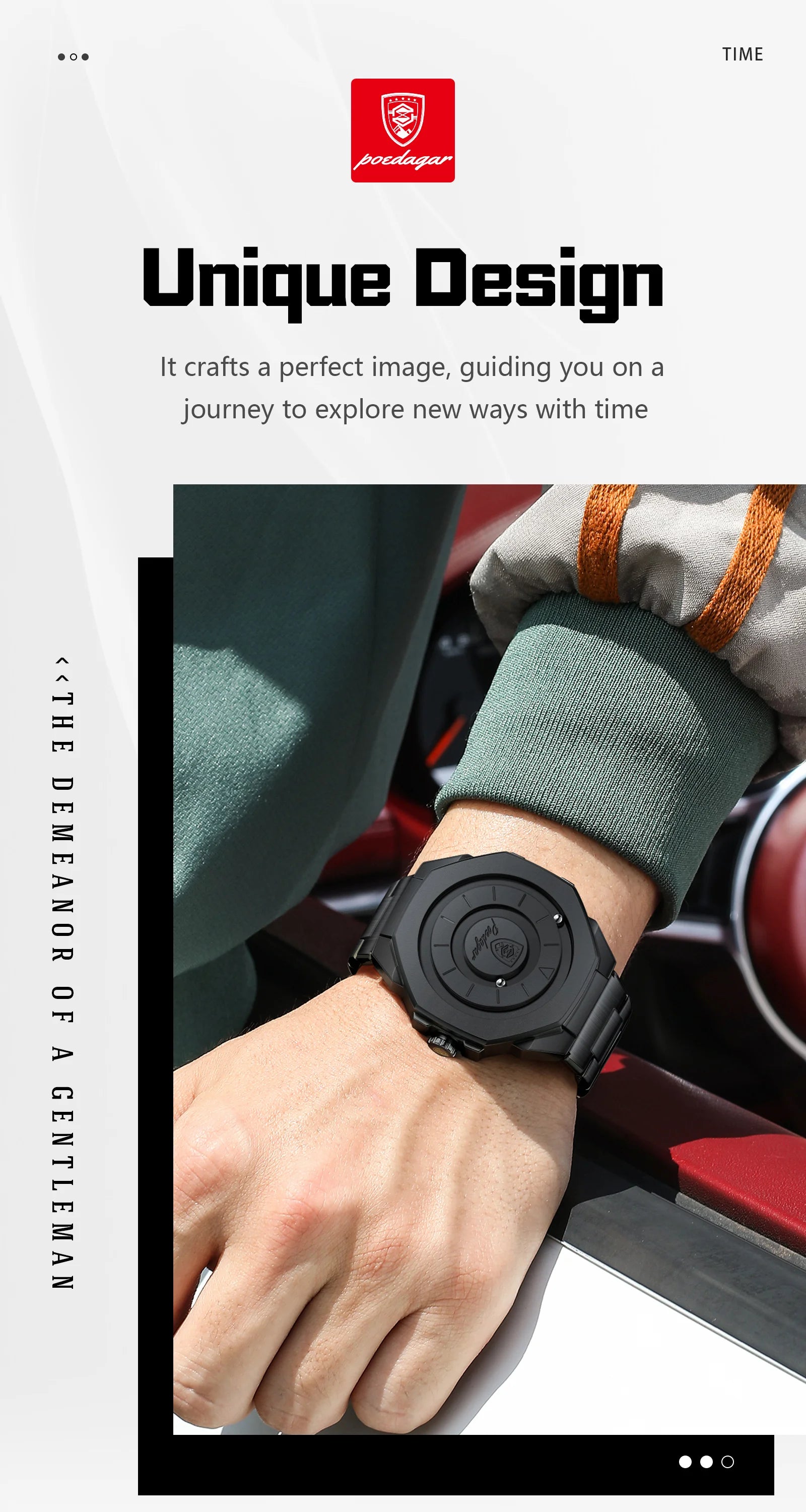 POEDAGAR High Quality Luxury Watch For Men Waterproof Fashion Man Wristwatch Business Stainless Steel Men's Quartz Watches Reloj