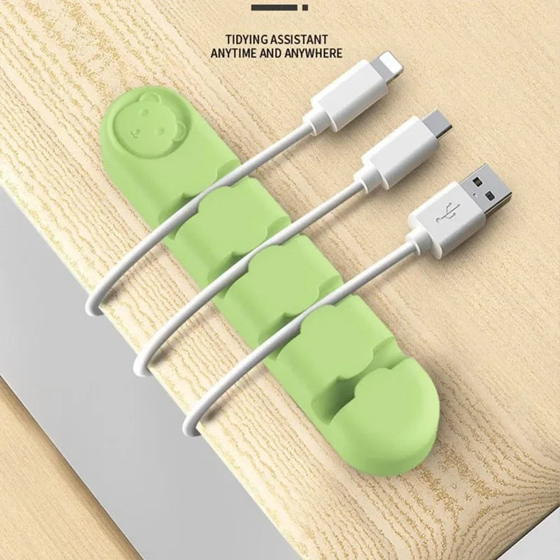 Cable Holder Desk Tidy Organizer Cord Protector Cable Holder for Table Cute Cable Holder ZMLXQ03