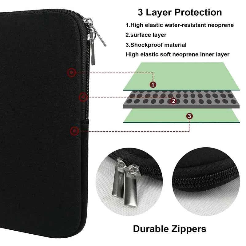 Laptop Sleeve Case PC Cover for Xiaomi Air HP Dell Laptop Bag Tablet Case For Macbook Air Pro Retina 11 12 13 14 15 15.6 inch
