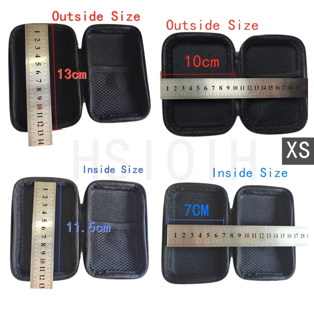 Digital Multimeter Bag Tool Bag Black For Headphone Bag Shockproof Bag EVA Box Case Earphone Carbon Fiber Texture Storage Bags