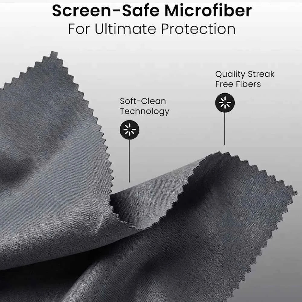 SERVAVEXA Screen Cleaner Spray Kit for Laptop Phone TV Monitor Tablet, Streak-Free Lens Cleaning Solution with Microfiber Cloth