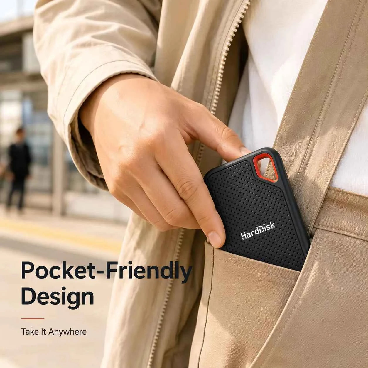 2TB Portable SSD External Solid State Drive USB-C Fast Storage Device for Laptop Mac PC Phone Backup Data