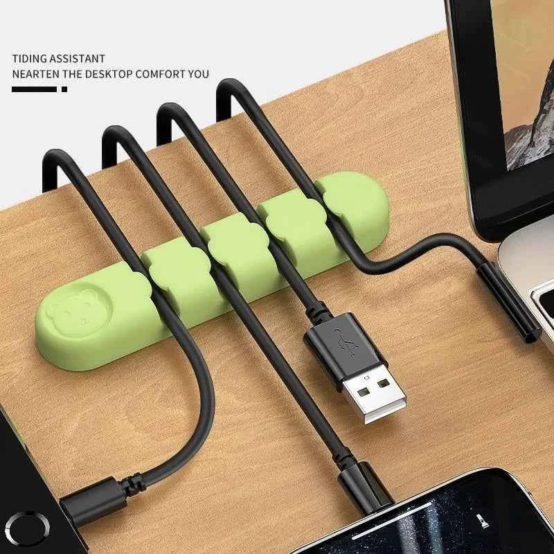 Cable Holder Desk Tidy Organizer Cord Protector Cable Holder for Table Cute Cable Holder ZMLXQ03