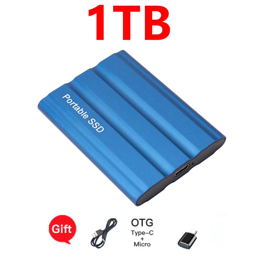 Reliable Slim Storage Device Portable External SSD 1TB 4TB 16TB 128TB High Speed for Notebook Laptop PC Usage