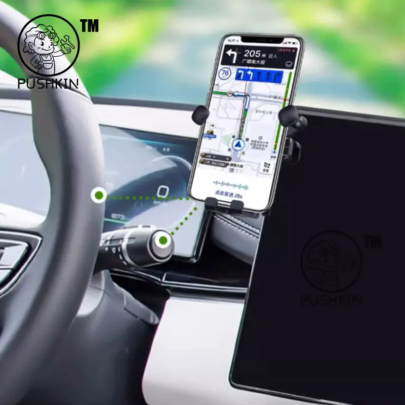 For BYD Seal 6 C6 DMI Touring 2025 2026 Car Styling Mobile Phone Holder Screen Mount Gravity Bracket Stand Modified Accessories