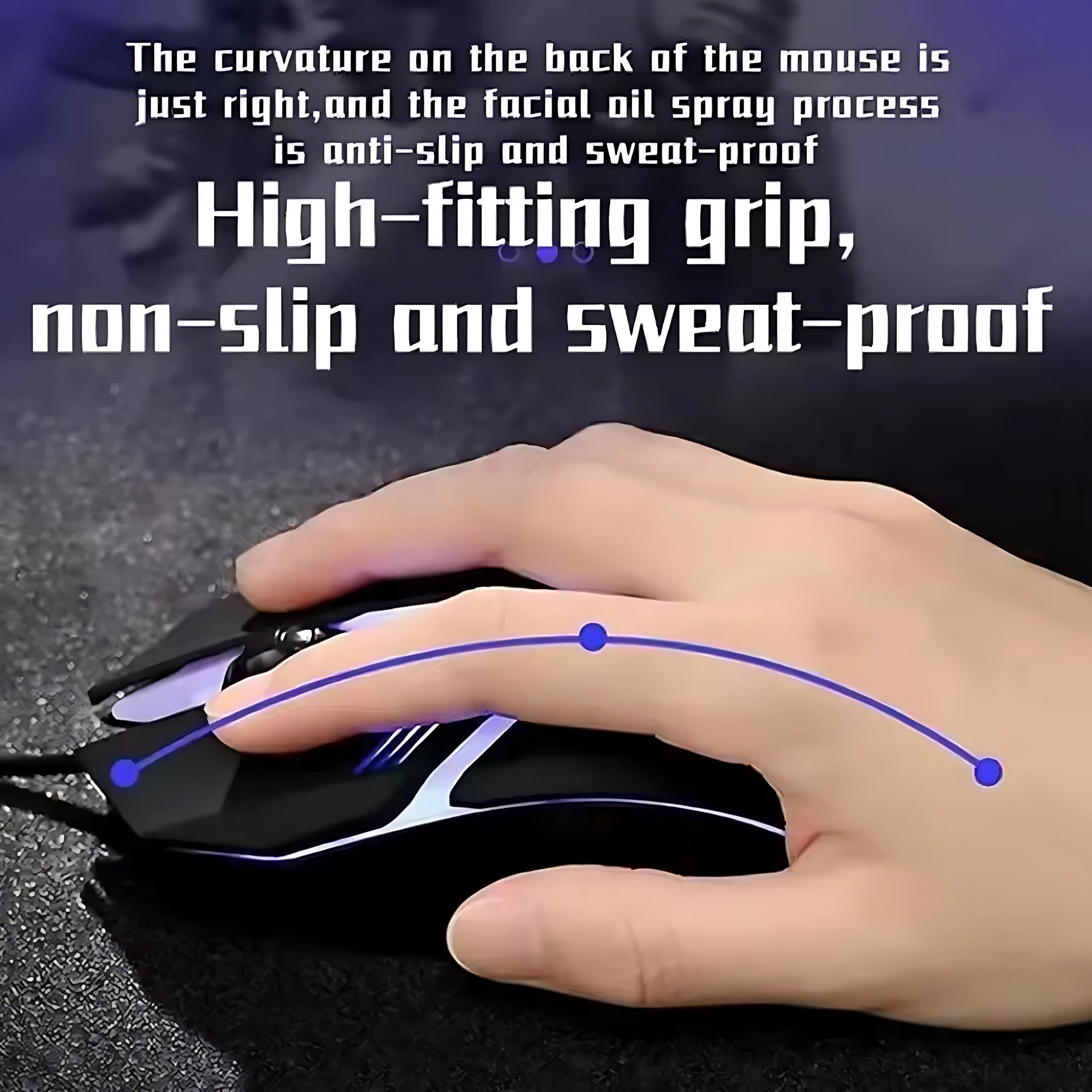 Newly Launched HOT Game Office Universal Light Wired Keyboard And Mouse Set Mechanical Feel Floating High Key Cap Game Mouse Set