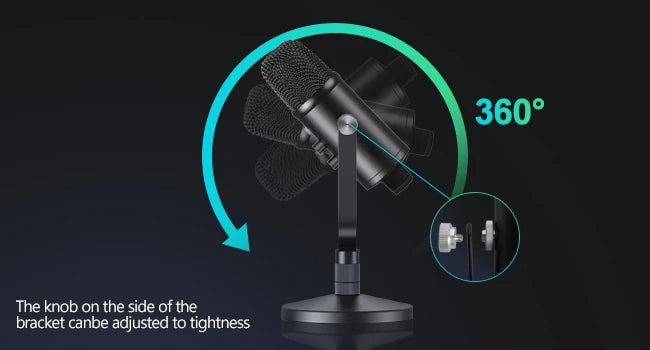 Mercase USB Condenser Microphone – Plug & Play Cardioid Mic with Mute Button for PC, Phone, PS4 & PS5, Recording & Streaming.