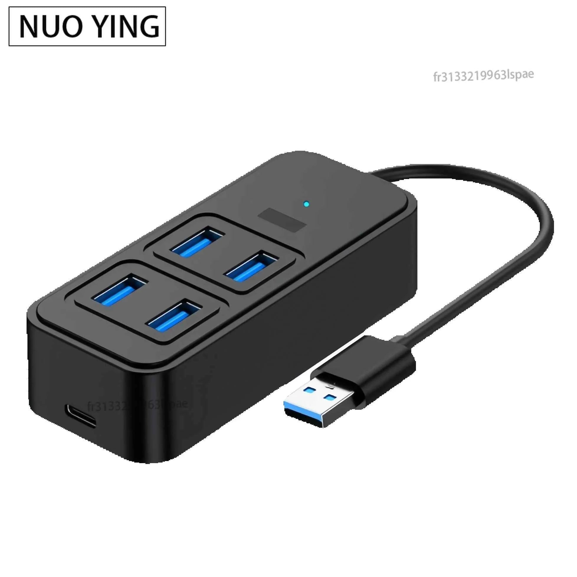 Type-C to 4x USB 3.0 Hub High Speed Adapter for Laptop, Hard Drive and More