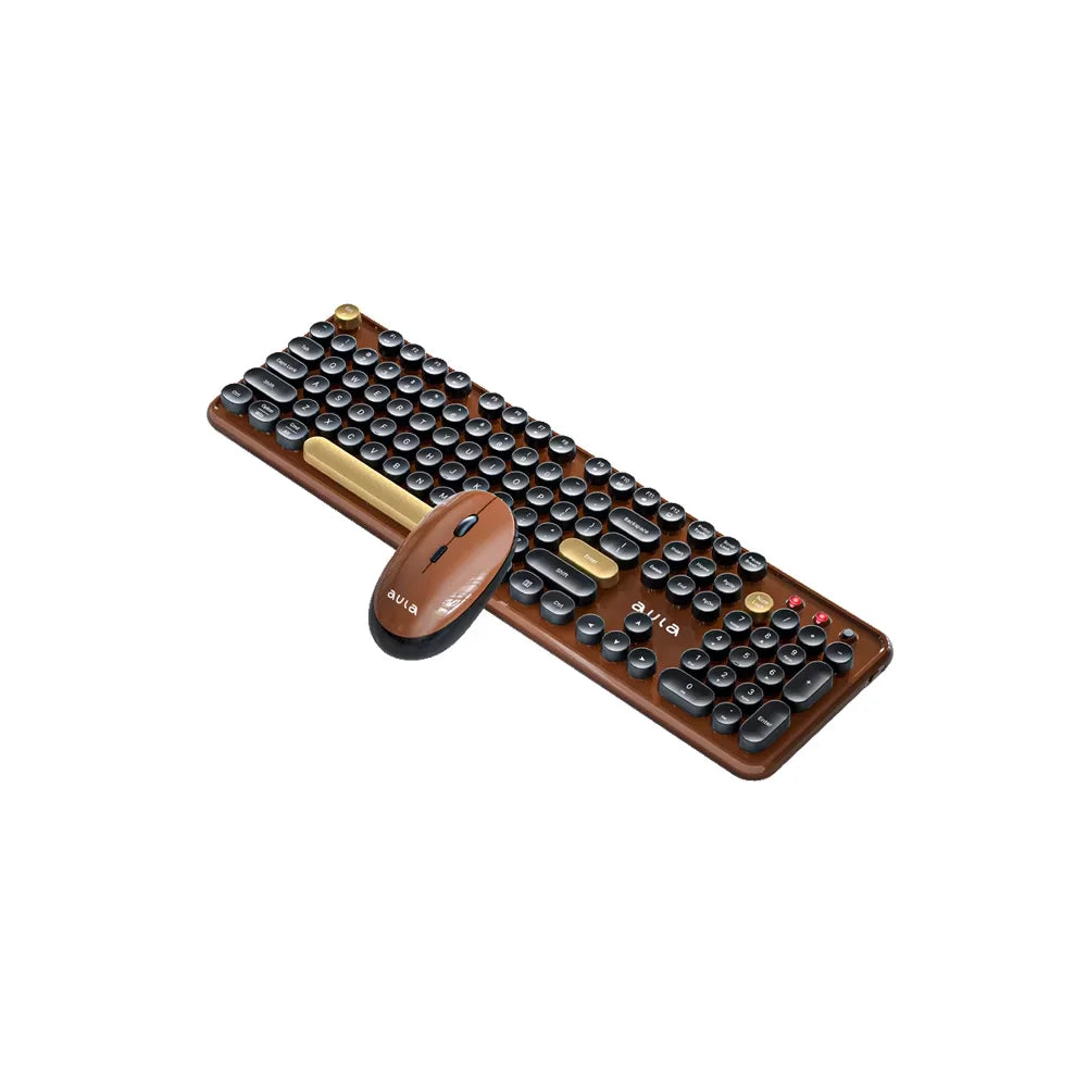 AULA AC306 Wireless keyboard and mouse set Mechanical feel Quiet office soft - sound keys Floating round - key design