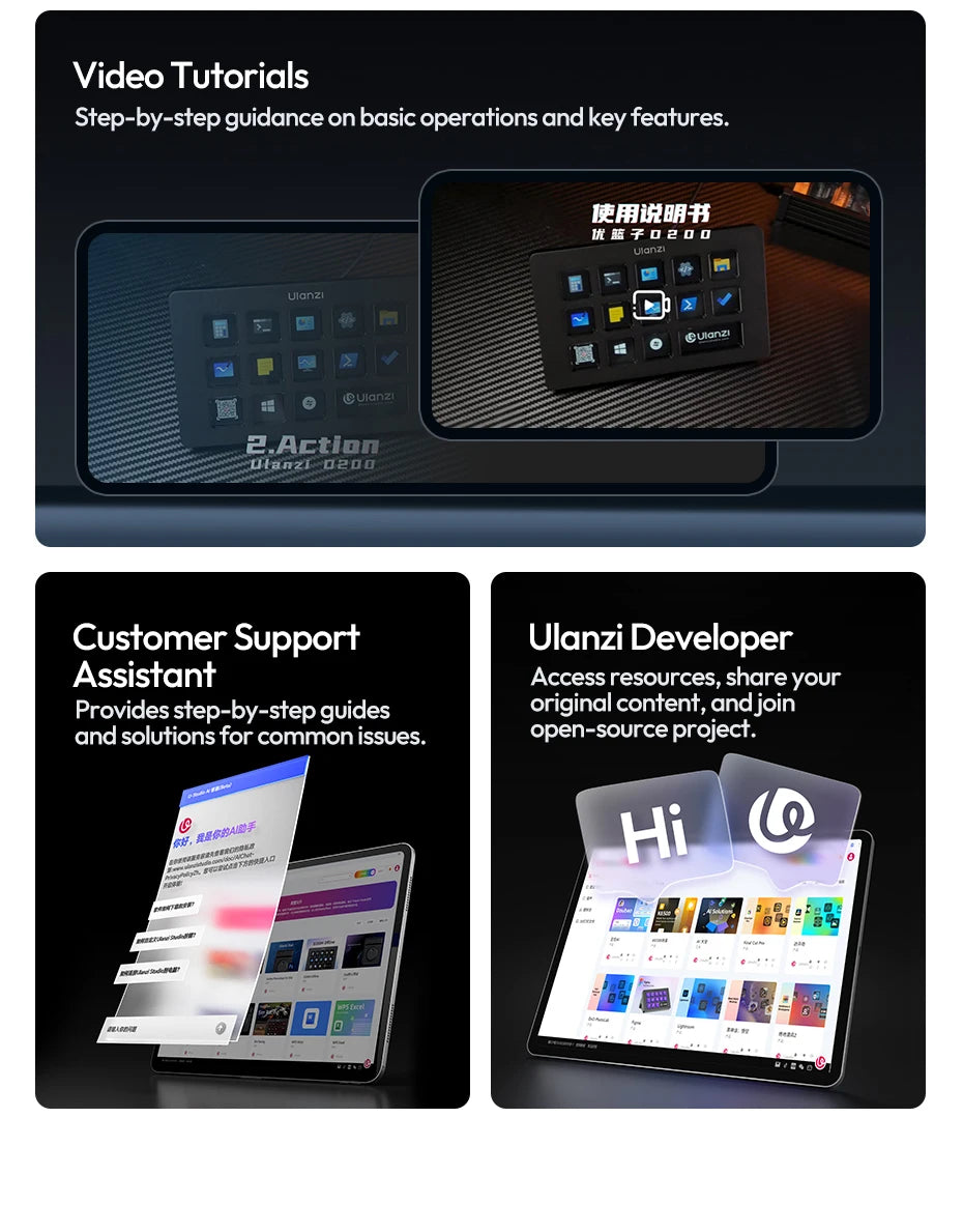 Ulanzi D100H Dial Creative Controller Wireless Buletooth for Video Photo Editing Dial Intelligent Studio RGB Keypad Controller