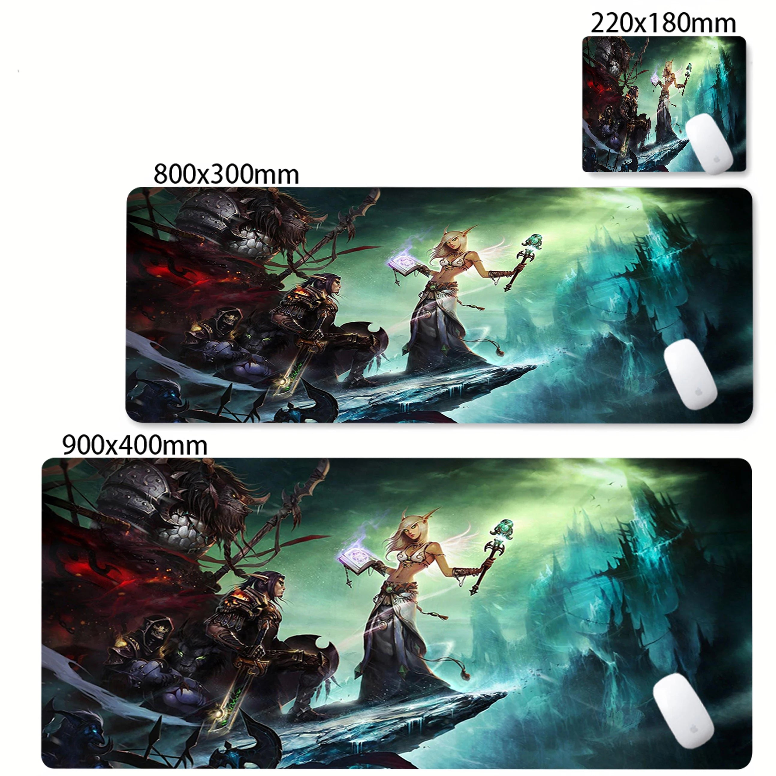Laptop XXL Game Cabinet Desk Mat Carpet World of Warcraft Lich King Mouse Pad PC HD Anime Gaming Accessories Keyboard Mousepad