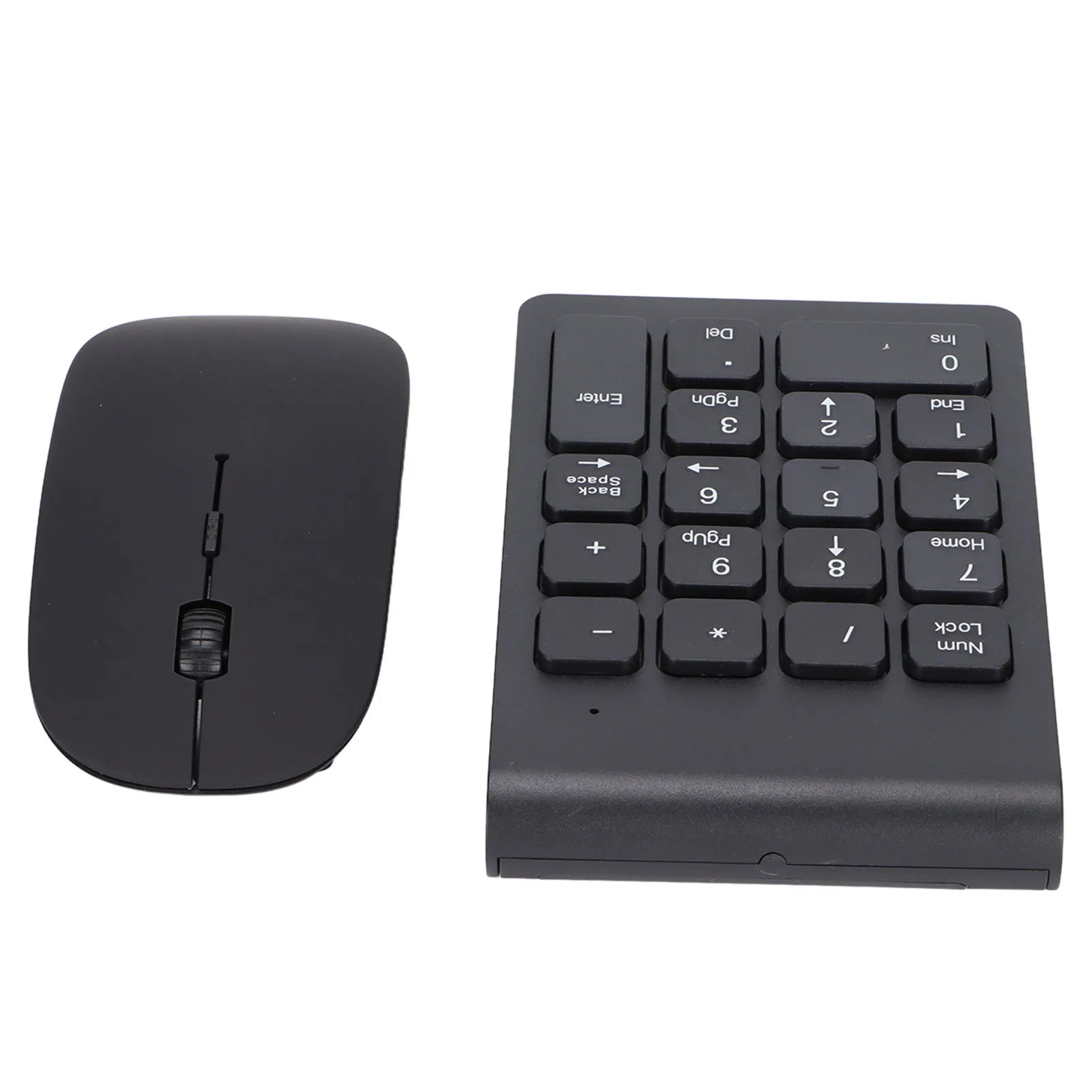 2.4G Wireless Number Pad Mouse Combo 18 Keys Numeric Keypad Digital Keyboard 1200 DPI Sensitive Mouse for Office PC Laptop