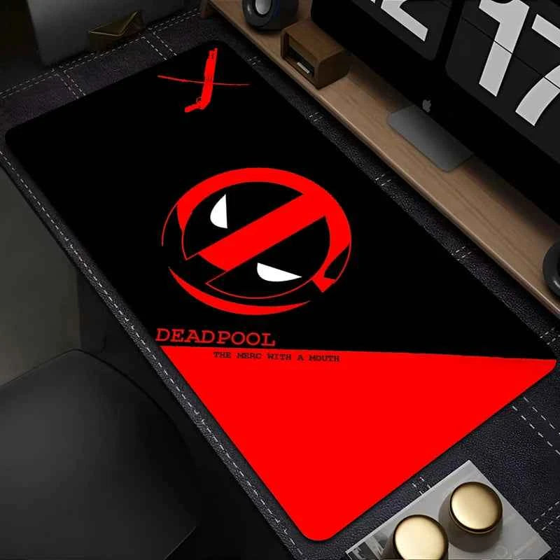 Marvel Deadpool Anime Mouse Pad Office PC Gamer Cabinet Mouse Mat Laptop 900x400 Keyboard Mousepad Extended Desk Mat Cool Carpet