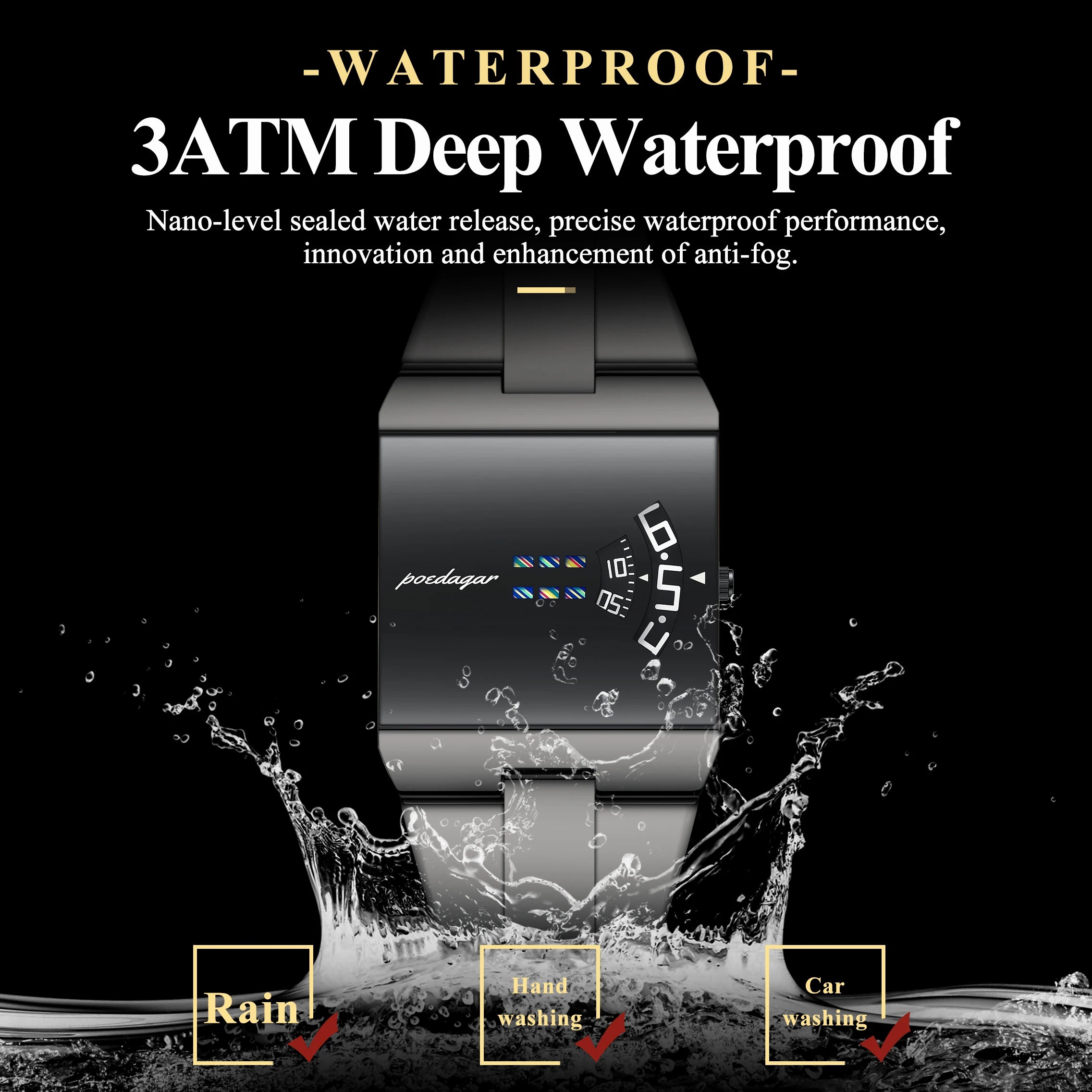 POEDAGAR Brand Business Man Watch Waterproof Stainless Steel Military Man Clock Quartz Casual Fashion Men's Watches Reloj Hombre