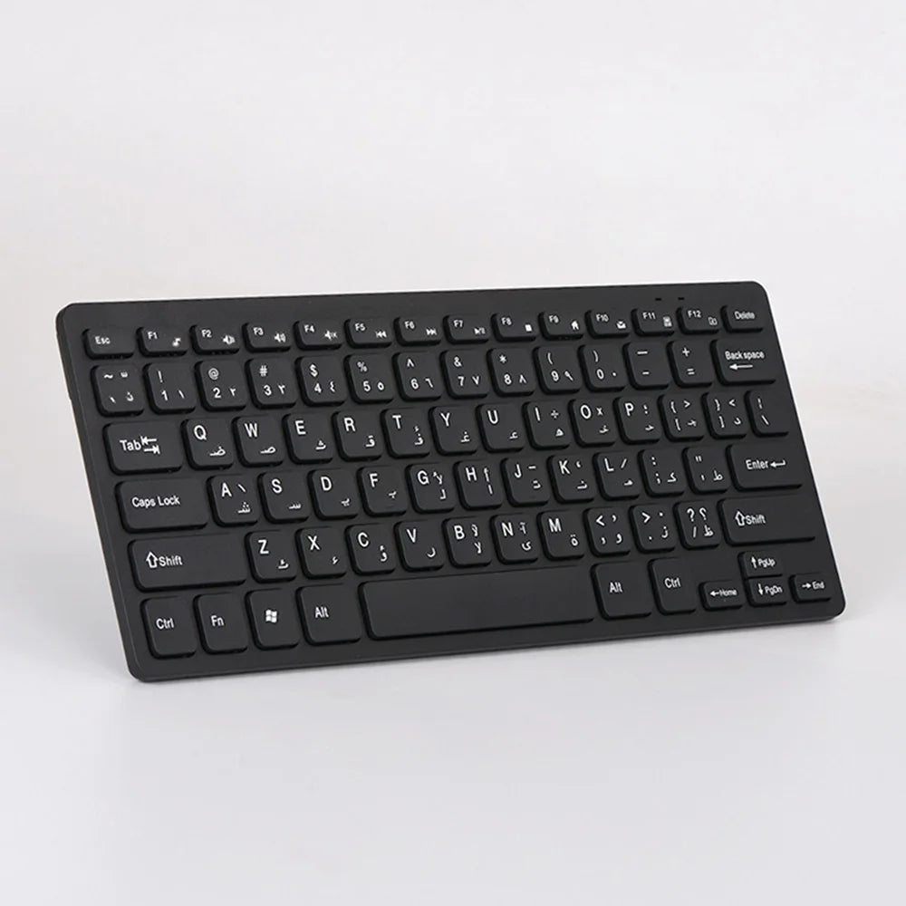 2026 Hot Arabic Keyboard Wireless Mouse For Game PC Player TV Arabic Keyboard and Mouse Set 78Keys Gameing Keyboard Dropshipping