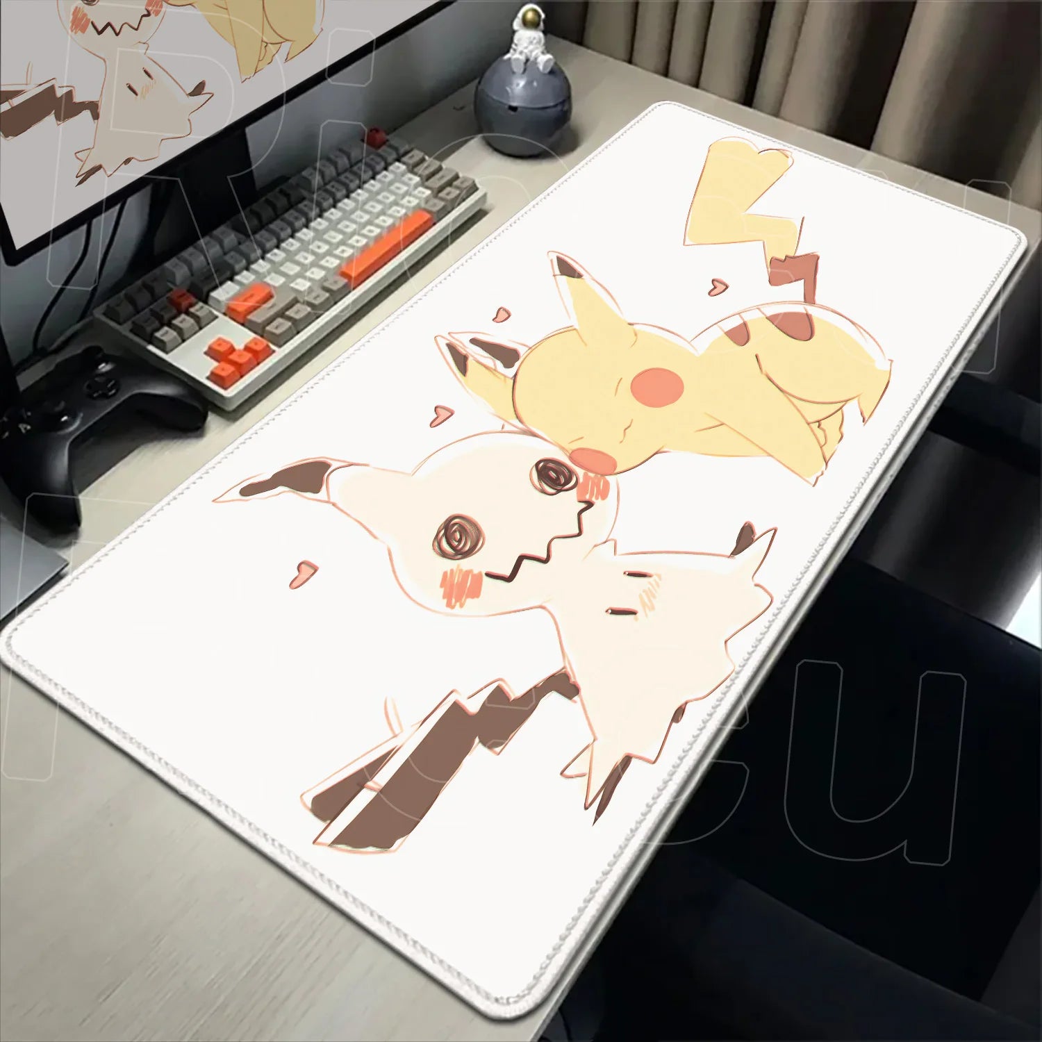 HD Rubber Non-slip Mouse Pads Gaming P-Pokemons Mimikyu Mousepad Mouse Pad Kawaii Large Gamer XXL Pc Keyboard Desk Mouse Mat Rug