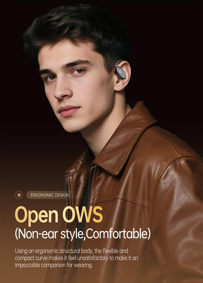 [Official Acer Product] Ohr553 Wireless Bluetooth Earphones with Earhook Design, Ows Design, Hd Calls, Comfortable Wear, Suitable for Sports and Running, Compatible with Mobile Phones, Tablets, and Laptops