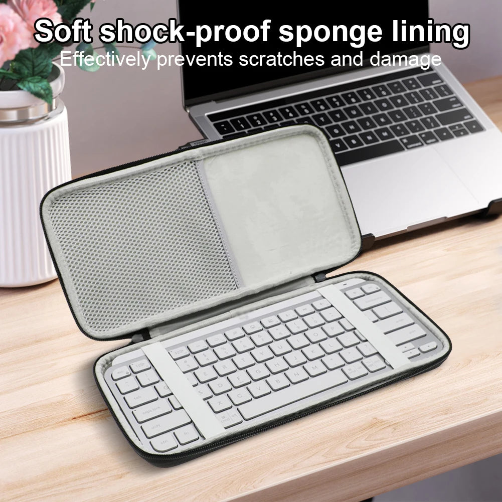 EVA Hard Case Illuminated Keyboard Protective Storage Bag Carry Case for Logitech MX Keys Mini Keyboard