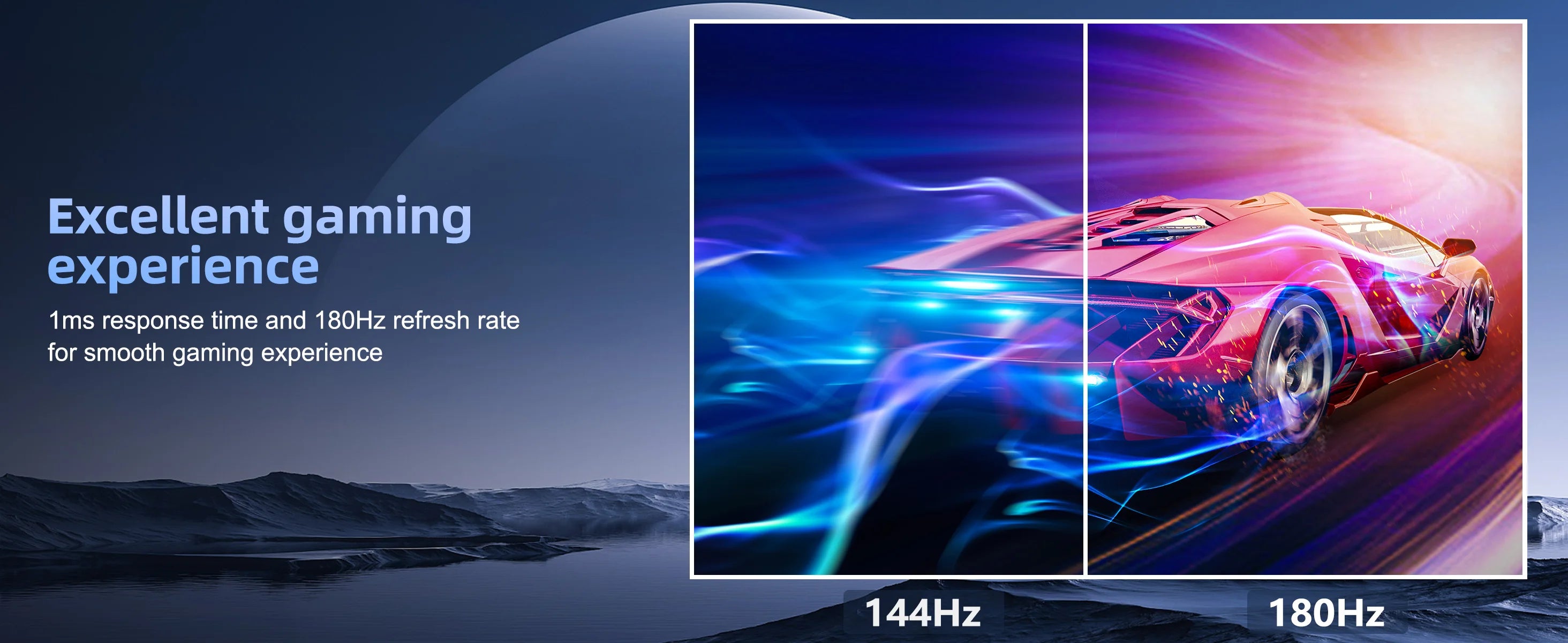 FYHXele 27 inch 180Hz IPS Gaming Monitor 1Ms Fast Response Speed 1920 * 1080 HDMI DP Ultrawide PC Support Vesa Wall Mount
