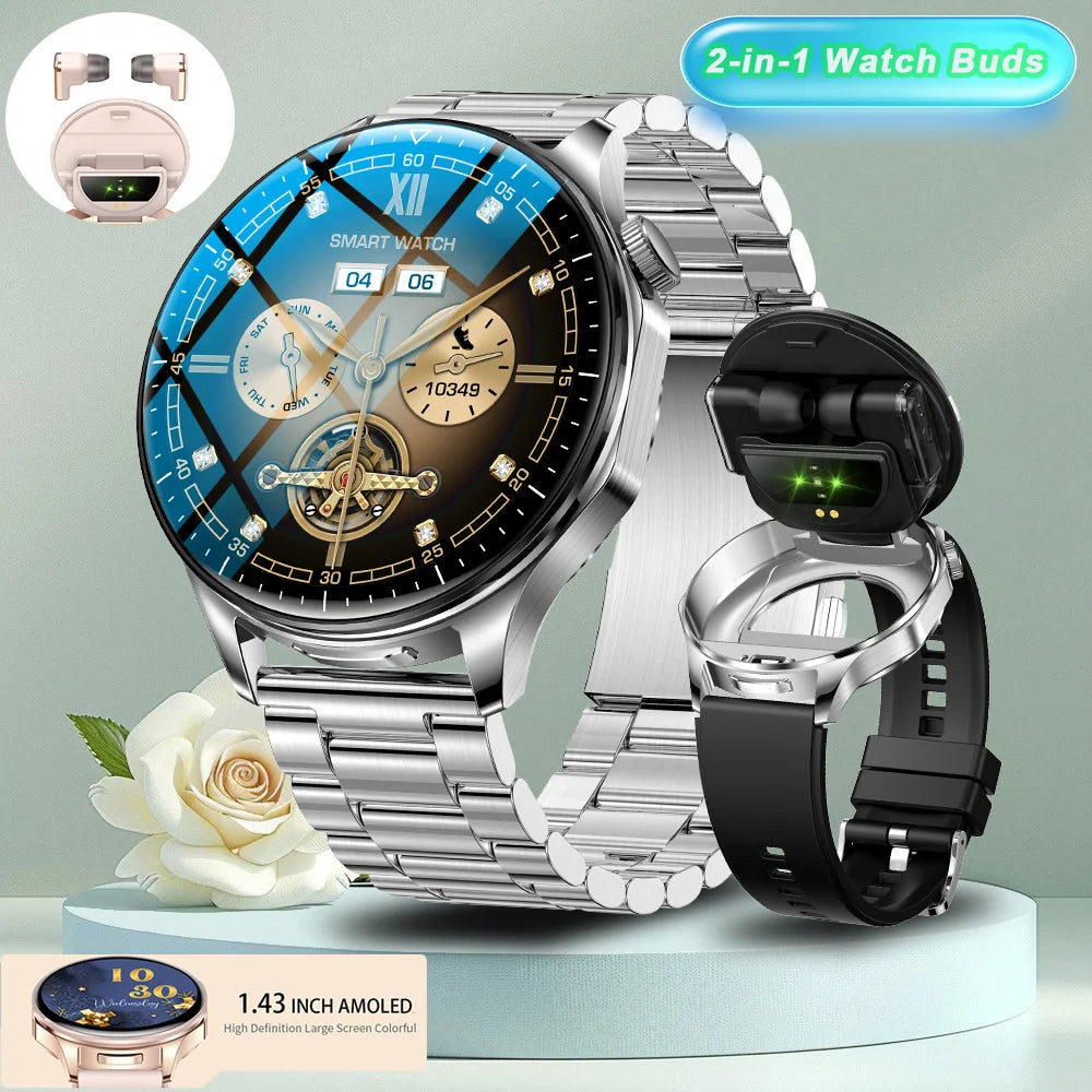 2026 new 2-In-1 TWS Headset Smart Watch 1.43