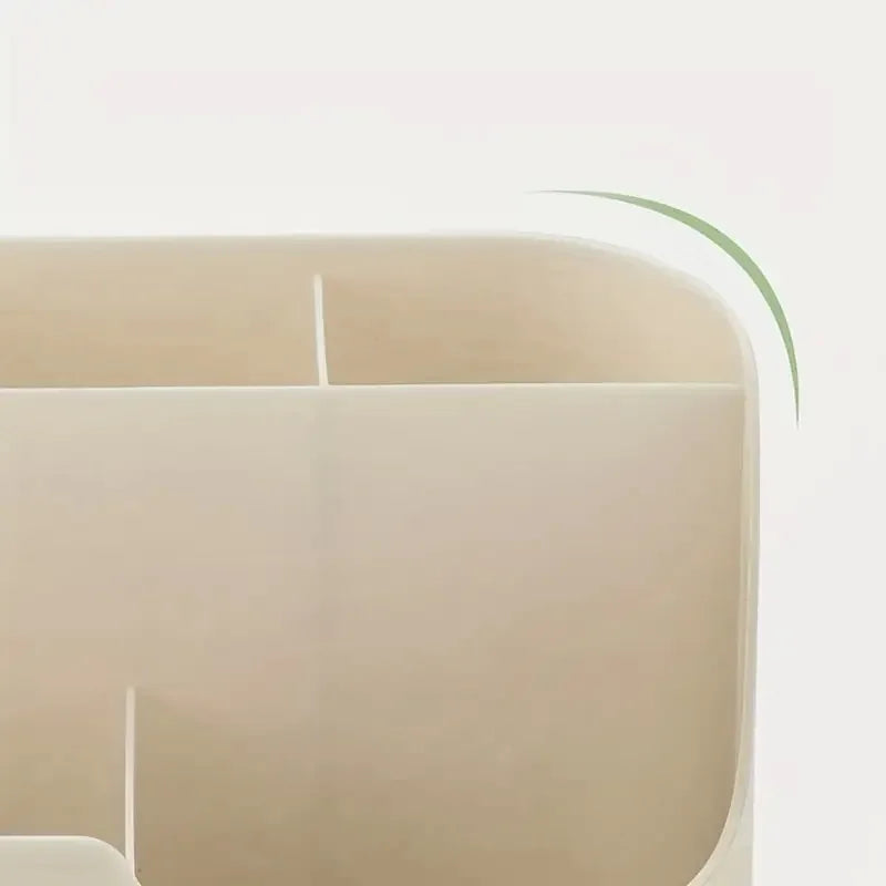Large Capacity Desktop Storage Box Five-Compartment Desktop Organizer, Student Stationery Holder 5-Section Office Desk Organizer