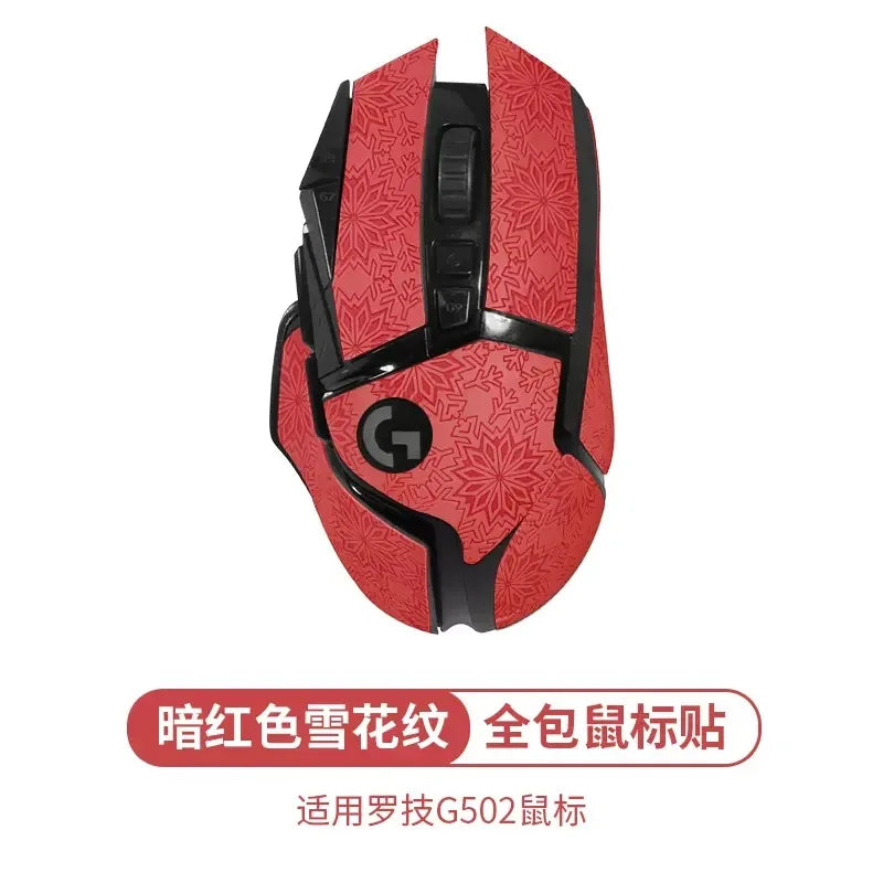 for Logitech G502 hero Mouse Grip Tape Skate Handmade Sticker Professional Non Slip Lizard Skin Suck Sweat Pad Skates
