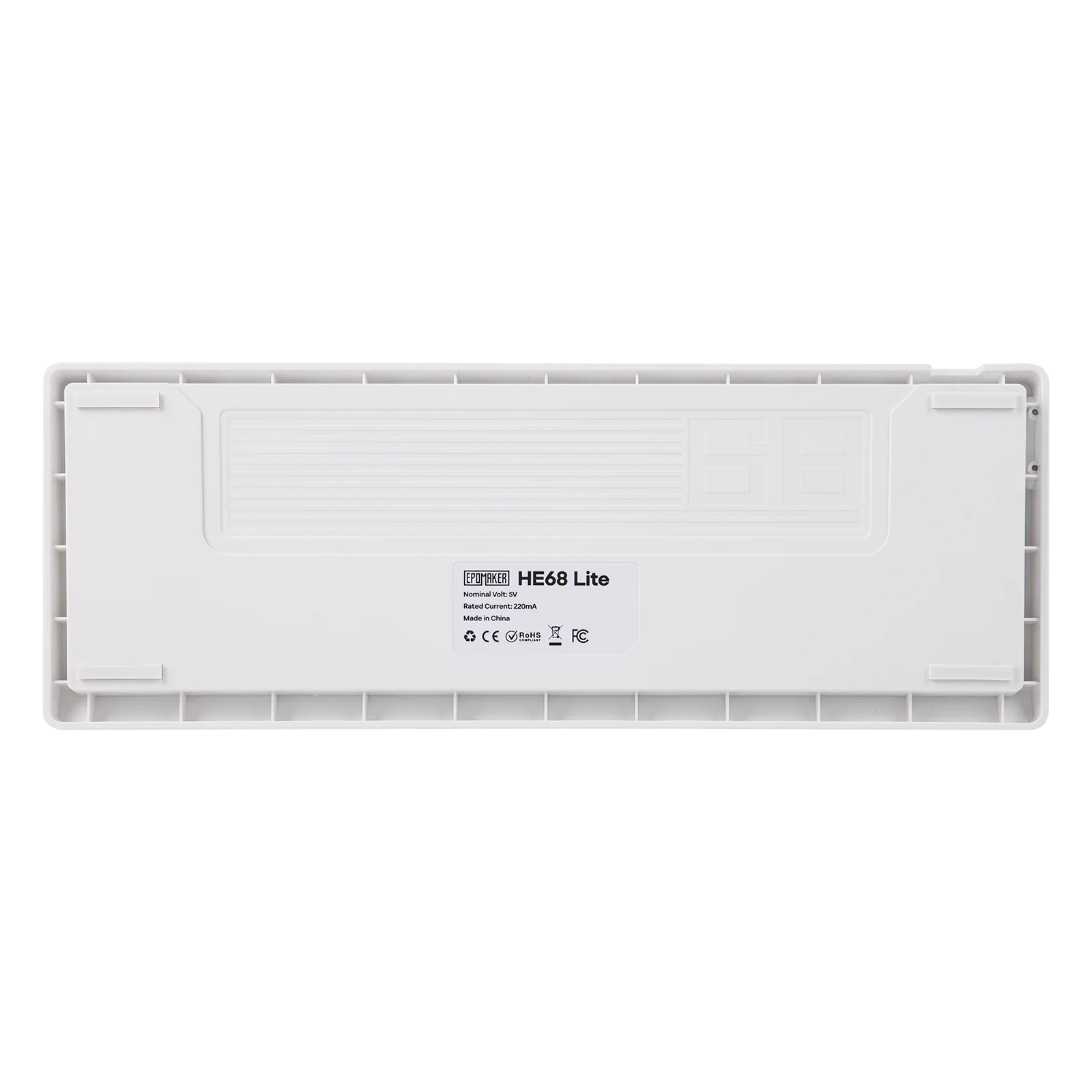 EPOMAKER HE68 Lite 65% Layout Tray-Mounted Wired Hall Effect NKRO Magnetic Keyboard DKS SOCD 8kHZ Polling Adjustable Actuation