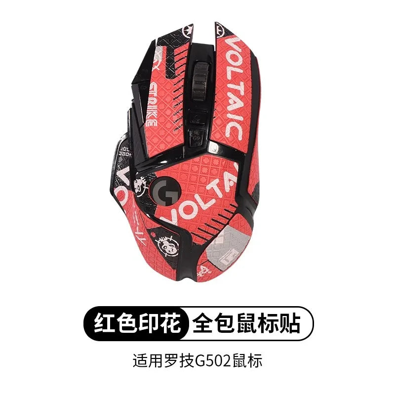 for Logitech G502 hero Mouse Grip Tape Skate Handmade Sticker Professional Non Slip Lizard Skin Suck Sweat Pad Skates