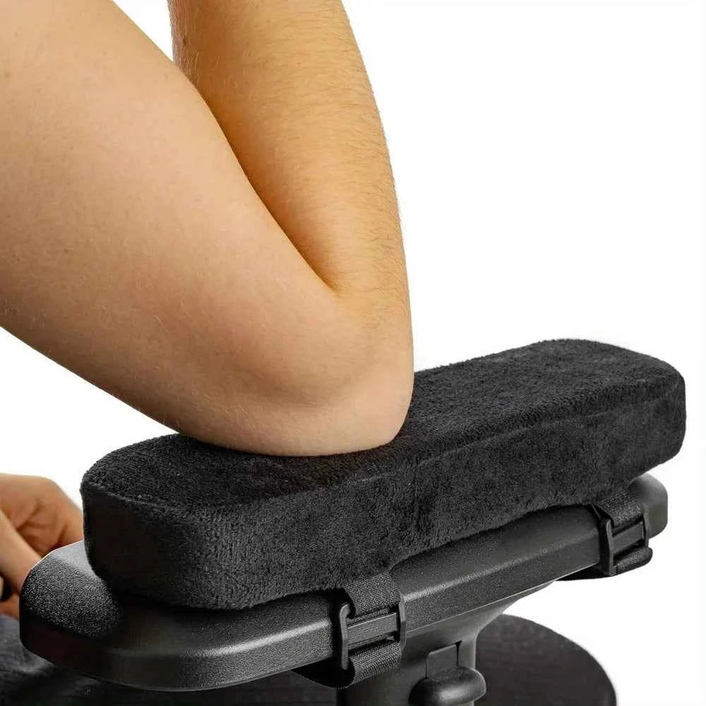 Memory Foam Armrest Pads for Office Chair Elbow Support Cushion for Arm Pressure Relief, Universal Fit Covers for Desk Chairs