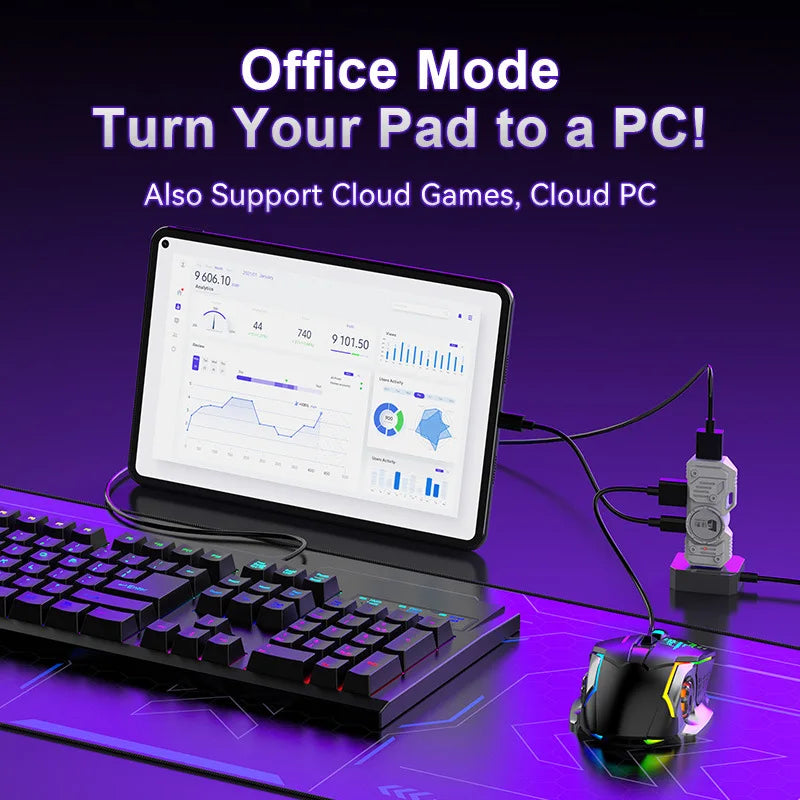 Mobile Games Converter Kit Mobilador Gamer Kit Keyboard Mouse Combo Gaming Keyboard Bluetooth Adapter Controller Android iOS M9