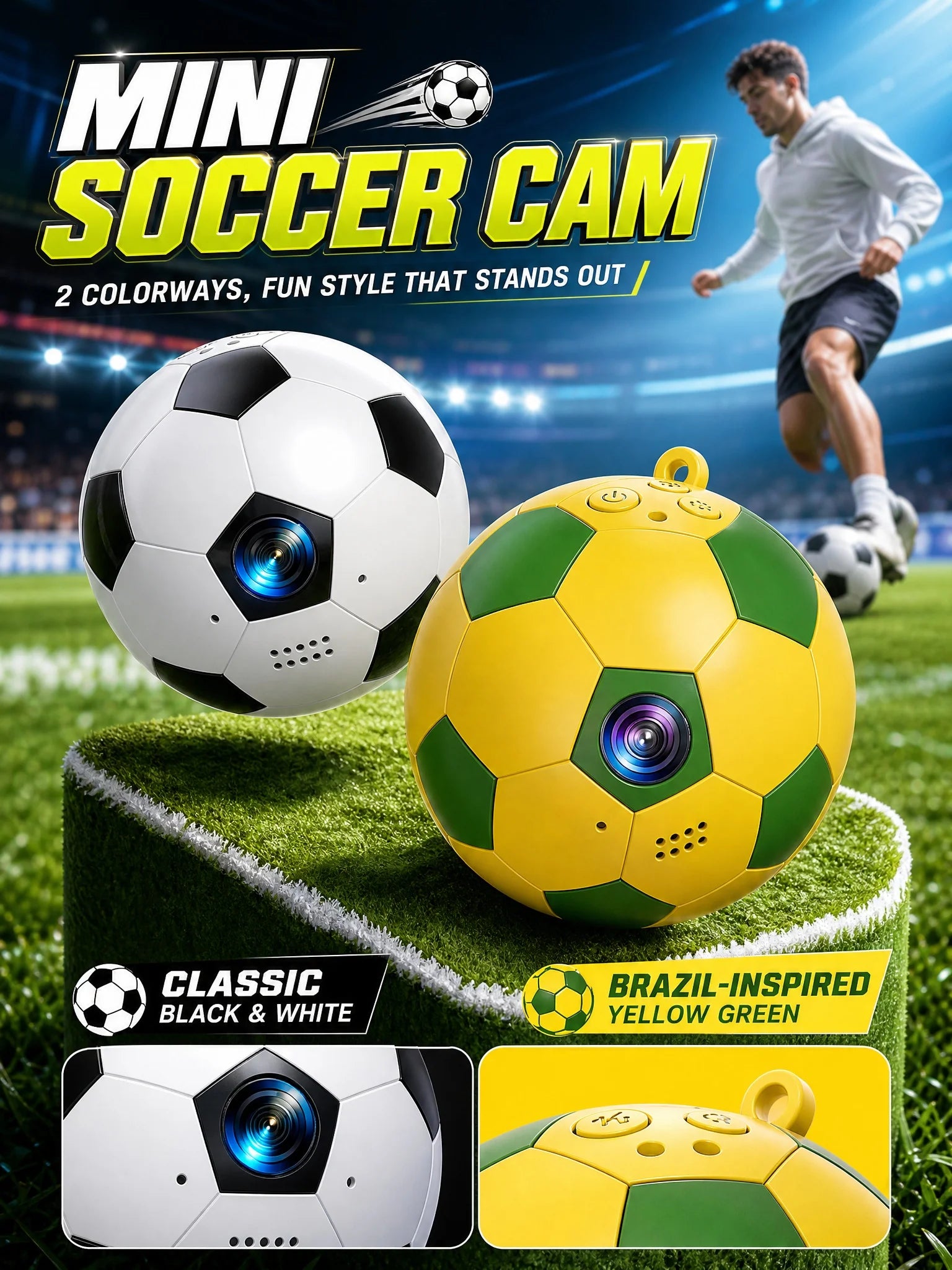 USB Webcam with Built-in Microphone, Plug and Play PC Camera 360° Rotatable for Video Calls, Zoom, Teams, Streaming
