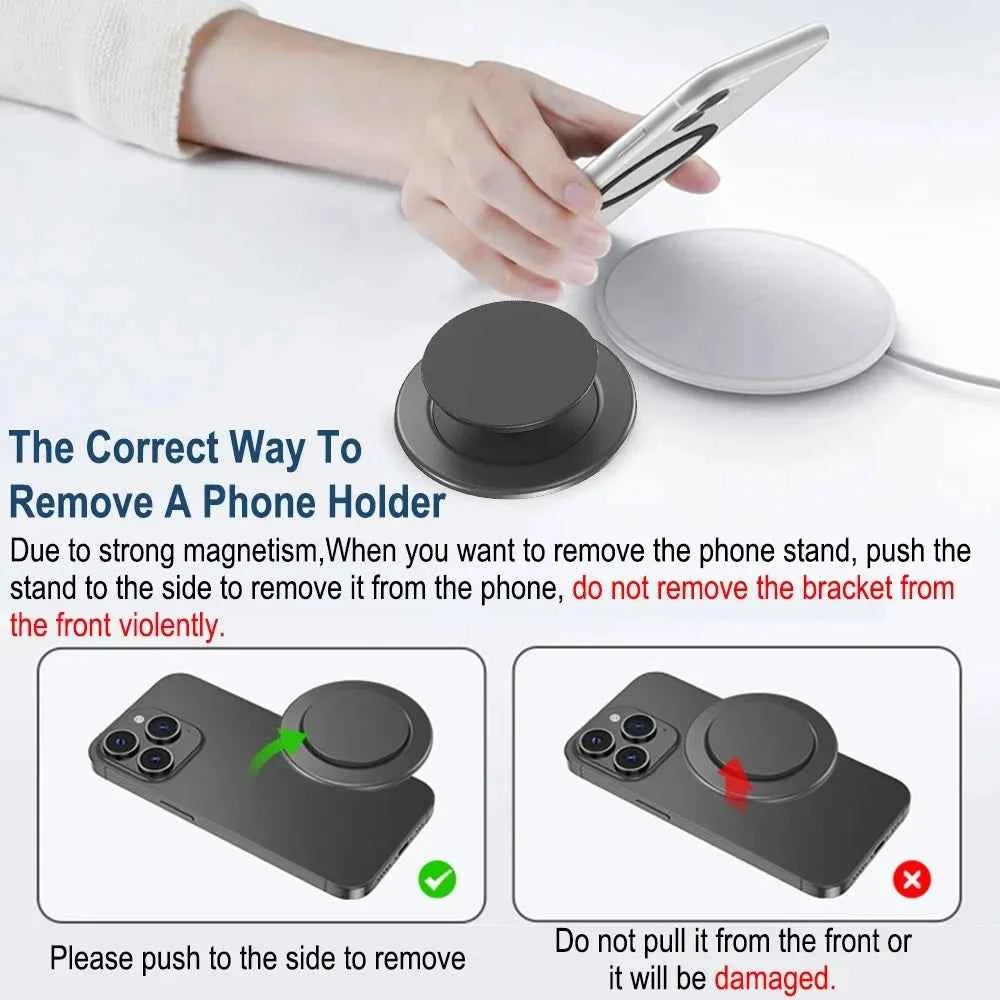 Magnetic Expanding Stand Grip Socket Finger Ring Holder for MagSafe for iPhone 15 14 Samsung Phone Stand Mount Phone Accessories