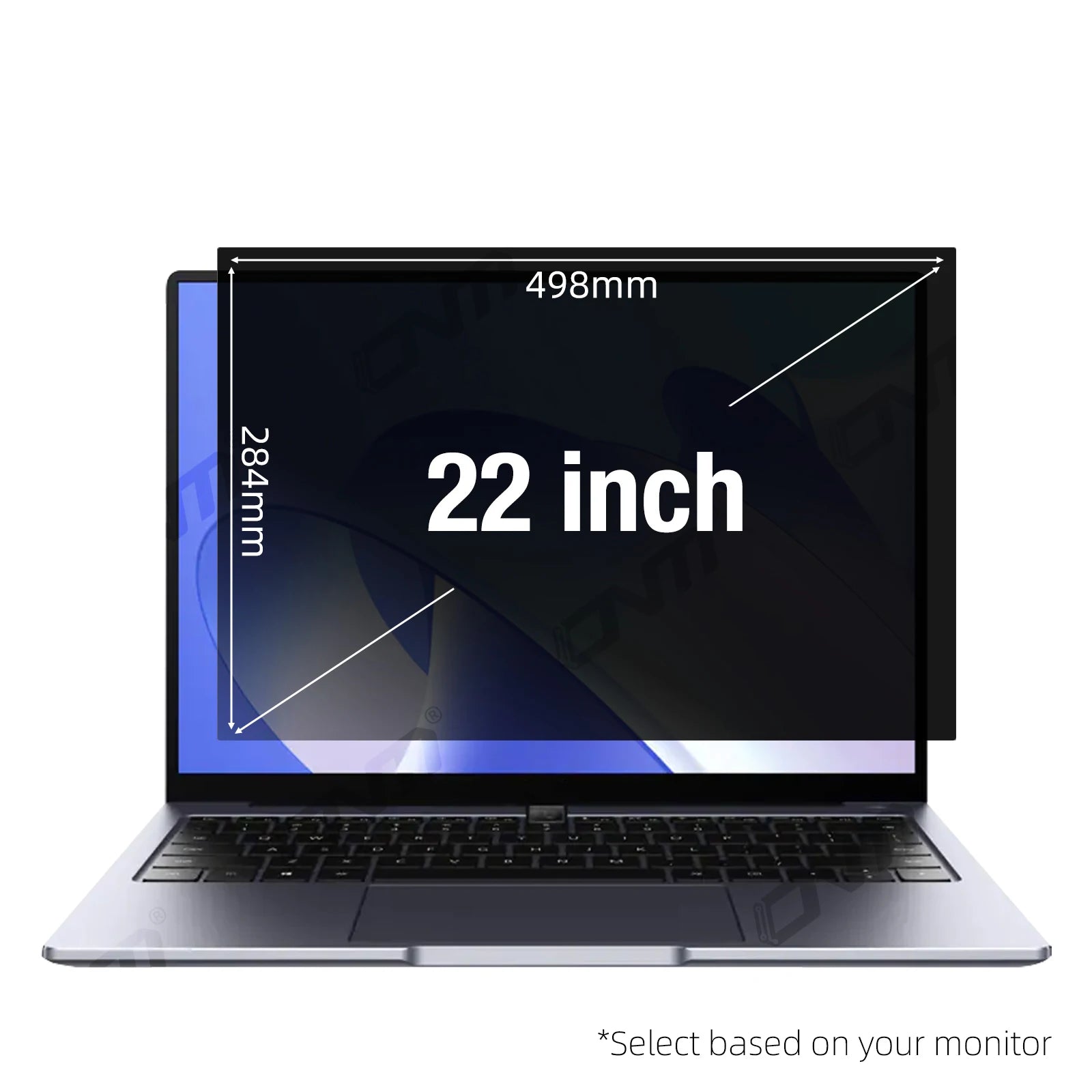 Privacy Screen Protector 11.6-32 inch 16:9/16:10/5:4 Laptop Desktop, 28° Anti-Spy Anti-Glare Matte Blue Light Filter Film 0.45mm