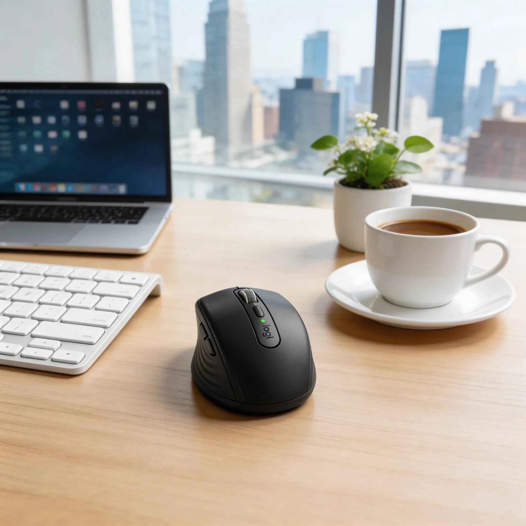 Logitech MX Anywhere 3S All-in-One Portable Wireless Mouse Silent Click 8000DPI Multi-Device for Laptop Computer Peripherals