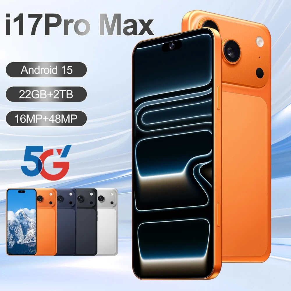 NEW SALE Silicone Protective Covers Are Used for i17 Pro Max 5G Mobile Cell Phones Accessories 7.3inch Android Smartphone Case