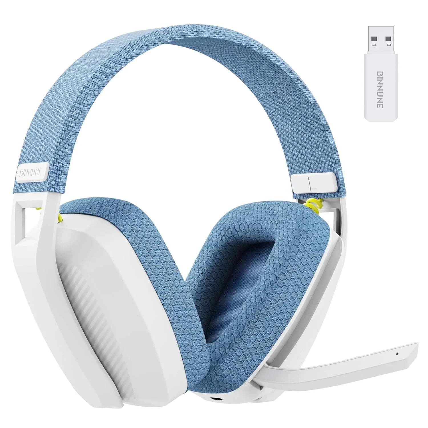 BINNUNE 2.4GHz Wireless Gaming Headset with Mic for PS5 PS4 PC Mac Playstation Bluetooth Gaming Headset with Microphone